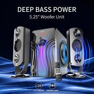 Altavoz <span class=keywords><strong>para</strong></span> Juegos RGB con <span class=keywords><strong>Subwoofer</strong></span> de 5.25 Pulgadas, Sistema de Sonido Multimedia con Cable de 2.1 Canales <span class=keywords><strong>para</strong></span> <span class=keywords><strong>PC</strong></span>, <span class=keywords><strong>para</strong></span> Jugadores Profesionales - Product Image 5