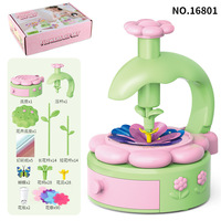 Ensemble de presse à fleurs et de jouets de construction pour enfants - Outil d'artisanat créatif pour la création artistique artisanale et le développement cognitif