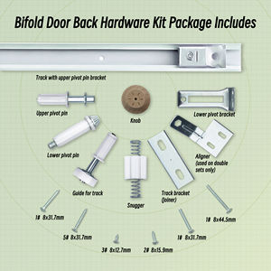 24 x80 לבן ארון עץ ארון פנים דלת הזזה דלת bifold דלת עם אביזרים - Product Image 6