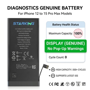 <span class=keywords><strong>Batterie</strong></span> d'origine reconditionnée pour diagnostic de téléphone, compatible <span class=keywords><strong>iPhone</strong></span> 12, 12 <span class=keywords><strong>Pro</strong></span>, <span class=keywords><strong>13</strong></span>, <span class=keywords><strong>13</strong></span> mini, 14, 15 <span class=keywords><strong>Pro</strong></span> <span class=keywords><strong>Max</strong></span>, sans message d'avertissement, <span class=keywords><strong>remplacement</strong></span> premium - Product Image 1