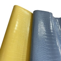 Motif de grain de crocodile écologique gaufré Faux cuir synthétique PU vinyle pour sacs à main chaussures