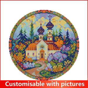 Kit de Broderie Point de Croix Motif Forêt HD NKF, Tissu Aida Pré-imprimé ou à Compter 16/14/11CT, Ensemble d'Artisanat Artistique, Toile à Broder - Product Image 2