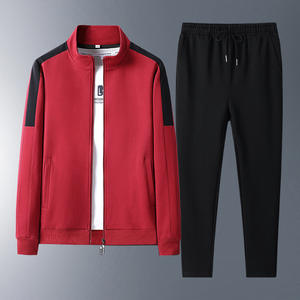 Traje Casual de Otoño/Primavera para Hombre de Talla Grande, Estilo Vintage con Estampado de Leopardo, 100% Nailon, Dos Piezas con Pantalones, para Hombres de Mediana Edad y Mayores - Product Image 5