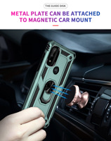Étui de téléphone DYL robuste antichoc en TPU+PC avec anneau de maintien pour Motorola G Stylus Edge 5G, emballage Opp