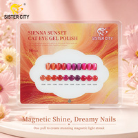 Kit de vernis gel effet œil de chat diamant de qualité professionnelle pour salon, 15 ml, à retirer par trempage, UV LED, longue tenue, vente en gros, marque privée, OEM, ODM