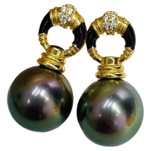 DIY Pearl Accessories S925 Silver Earnail Empty <b>Tray</b> with 9-12mm Round Beads for Fashion Silver <b>Jewelry</b> Earrings - Product Image 5