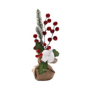 <span class=keywords><strong>Mini</strong></span>-sapins <span class=keywords><strong>de</strong></span> Noël artificiels écologiques personnalisables en gros, fleurs et plantes en pot pour bureau, fenêtre, fêtes - Product Image 5
