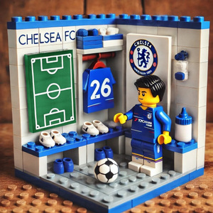Módulo de Construcción de Fútbol: Maqueta de Ensamblaje DIY, Set de Bloques de Construcción de Sala de Cambio de Fútbol, Juguete Deportivo - Product Image 3