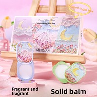 Set Krim Parfum Padat Meidian Milk Tea Citrus Orange Frankincense Freesia, Wangi Tahan Lama, Portable, Penyegar Udara Mobil, Cocok untuk Perjalanan
