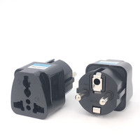 Adaptateur de prise universelle pour voyage en Europe, Espagne, Russie, Israël, Italie, convertisseur de prise AU, UK, US vers prise EU