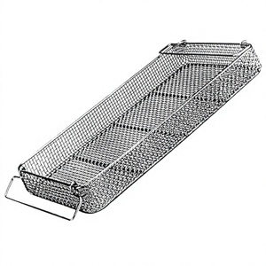 Cesta de malla para esterilización de instrumentos quirúrgicos 2026, contenedor rectangular de malla metálica con asas, precio al por mayor - Product Image 3