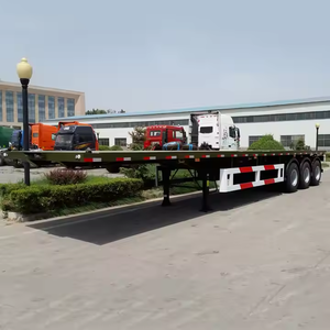 Remolque de Plataforma Plana de Alta Calidad de 40 Pies, 3 Ejes, 4 Ejes, Camión Portacontenedores, Semirremolque para Transporte Pesado - Product Image 3