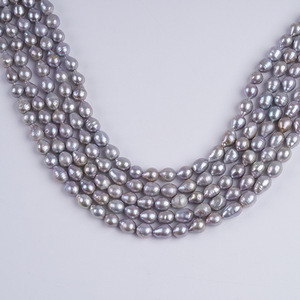 Perles d'eau douce Edison de Zhuji, vente en gros, 7 mm, perles blanches en vrac pour la fabrication de bijoux DIY - Product Image 4