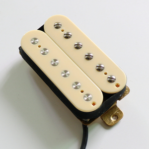 דונליס DH52 50'S וינטג' אלניקו 5 פיקאפ הומבוקר לגיטרה חשמלית בצבע שחור לבן למכירה עם כבל פלט מפוצל - Product Image 6