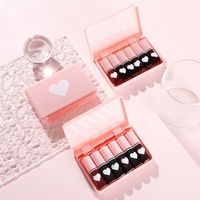 Lot de 6 rouges à lèvres brillants en forme de gelée comme le rouge à lèvres liquide de couleur coréenne