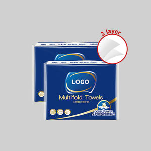 Asciugamani di <span class=keywords><strong>Carta</strong></span> a Forte Assorbenza, 200 Fogli, 2 Veli (22,5*22,5cm), Goffrati, Multi-Pieghe, Economici - Product Image 3