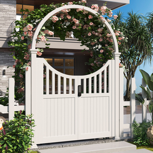 <span class=keywords><strong>Porte</strong></span> de cour de villa contemporaine <span class=keywords><strong>en</strong></span> alliage d'aluminium pour cour et jardin rurale avec ouverture à pousser et à tirer et design de modèle 3D - Product Image 5