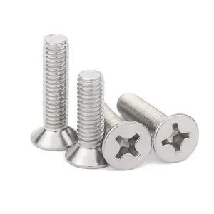 Tornillo avellanado de cabeza plana, OEM, personalizado, M2, M3, M4