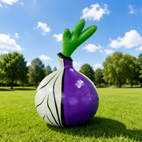 Modèle géant gonflable d'oignon en PVC – Ballon végétal imperméable et durable pour décoration d'événements extérieurs avec option de logo personnalisé
