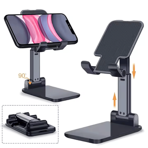 Adjustable Silicone Dashboard &amp; Desk iPad Mobile Phone Holder Foldable Mount Bracket Portable <strong>Home</strong> Use - Product Image 2