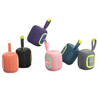 HOPESTAR P66 5W Mini Enceinte Portable Sans Fil Home Cinéma Extérieur Ordinateur Lumière RGB Colorée Étanche IPX6 BT AUX USB TF