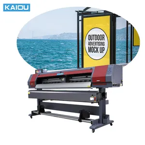 Remote monitoring 1.8m Digital Inkjet Printer Tarpaulin Printer Sticker Printing Machine Xp600 Eco Solvent Printer