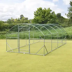 Poulet de 8m x 3m x 2m grand poulailler cage à poulets avec toit