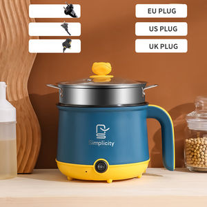 Grande marmite électrique 1,8L 110V/ 220V Marmite polyvalente avec cuiseur à vapeur <span class=keywords><strong>mijoteuse</strong></span> Marmite à nouilles - Product Image 3