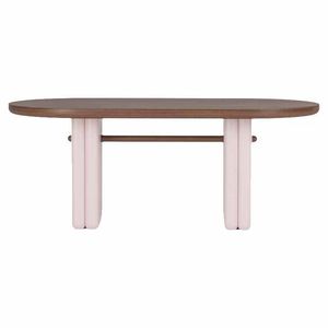 Juego de mesa y sillas de comedor ovaladas de madera maciza estilo retro francés, juego de comedor duradero de 4 piezas para adultos y personas mayores - Product Image 5