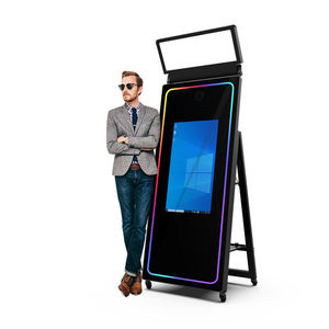 Machine de photomaton avec écran miroir de 32 pouces, intégrée pour appareil <span class=keywords><strong>photo</strong></span> reflex numérique HD, <span class=keywords><strong>Instagram</strong></span> 2024, médias sociaux - Product Image 1
