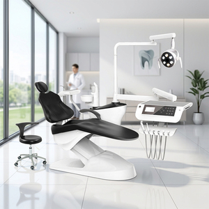 Equipo dental económico de un solo sillón con unidad de tratamiento integral y lámpara LED de 6 bombillas para consultorio dental - Product Image 1