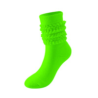 Vente chaude lourd tricoté botte chaussette chaud coton chouchou chaussettes femmes Extra longues Slouch chaussettes pour les filles d'hiver