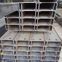 ASTM A36 Section formée à froid en acier galvanisé profilé structurel en forme de C entretoise en acier fendue C U Z poutre C purlin en acier