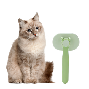 Wholesale Pet Comb Cat One-key Hair <b>Removal</b> Stainless Steel Hair <b>Removal</b> Massage - Product Image 1