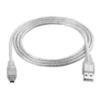 1.5m USB 2.0 IEEE-1394 adaptateur de câble Firewire 4 broches ILink mâle câble Flexible pour caméra ordinateur prend en charge la résolution 1080p