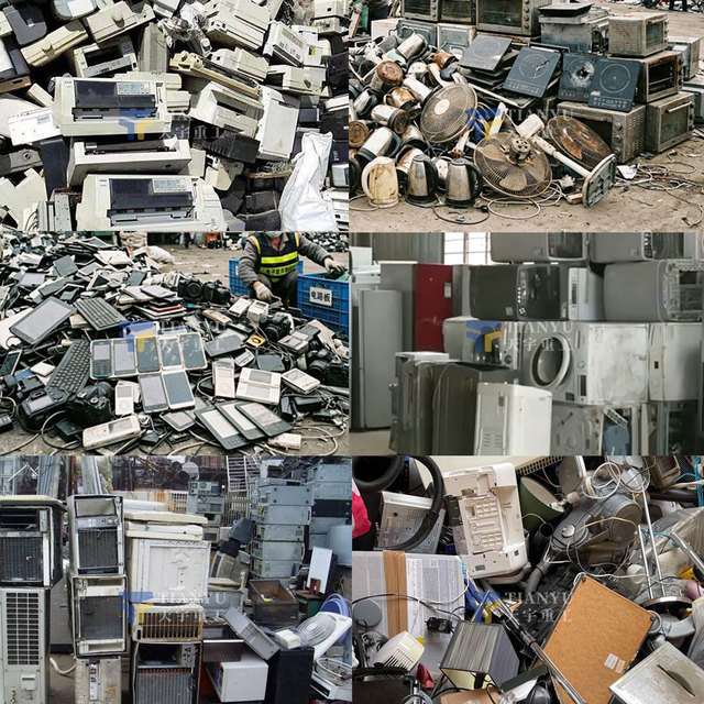 Automatic Small Household Appliance Recycling Line Scrap Electronic Waste Crushing Sorting Production Plant