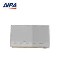 Extenseur PoE 5 ports 10/100 Mbps Full-Duplex, commutateur empilable en stock, sans alimentation, IEEE 802.3af/at RJ45 pour caméra IP CCTV
