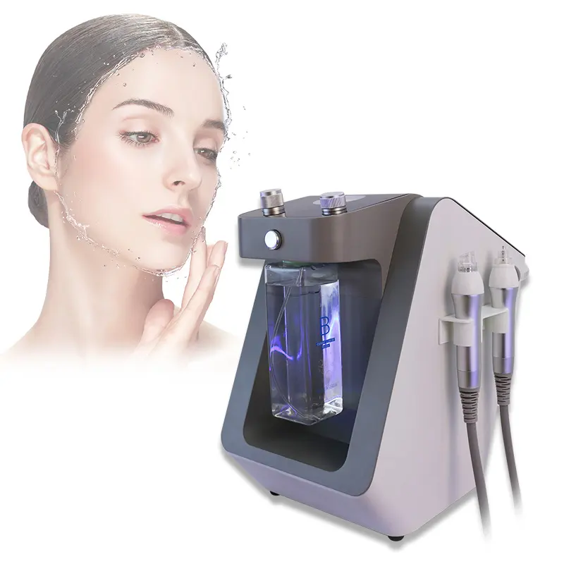 बहु कार्यों हीरा छील Microdermabrasion Hydrodermabrasion ऑक्सीजन जेट छील चेहरे 1 मशीन में 4