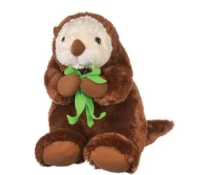 Custom Make Hotsale Stuffed Sea Otter Plush Toy 31" Long with Tail/2020 wild animal plush otter toy/giantotter animal plush toy