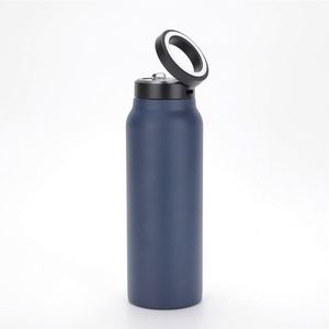 Bouteille d'eau isotherme en acier inoxydable à double paroi de 720 ml et 1000 ml avec couvercle magnétique pour téléphone - Product Image 1