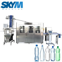 Machine de remplissage d'eau potable automatique 3 en 1 pour petites entreprises, mini, petite, pour bouteilles d'eau minérale, d'eau de source, d'eau de table, 200 ml, 250 ml, 500 ml