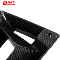 Pour BMW M2 G87 2023+ – Kit de prises d'air avant en fibre de carbone sèche, style TE, finition brillante, garniture de grille d'admission d'air, cadre de voiture