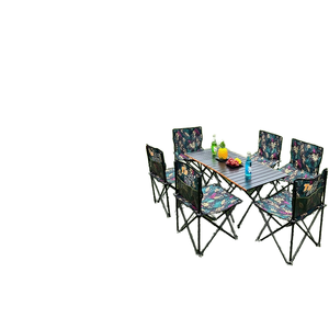 95% extérieur Portable décrochage pliant <span class=keywords><strong>longue</strong></span> Table <span class=keywords><strong>chaise</strong></span> de jardin ensemble <span class=keywords><strong>Camping</strong></span> pique-nique parc voiture fait Oxford aluminium moderne en gros - Product Image 1