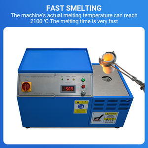 Lò nấu chảy cảm ứng nhiệt độ cao cho 1KG vàng bạc đồng & thép Máy nấu chảy nhanh - Product Image 2