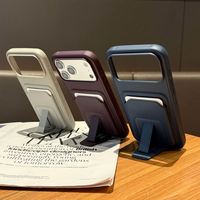 Étui portefeuille personnalisé en cuir PU avec logo pour iPhone 18 Pro Max 17 16 15 14 13 Pro avec béquille pliable et fente pour cartes