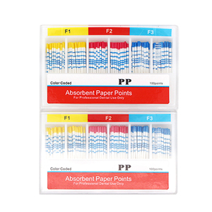Sıcak Satış Manuel <span class=keywords><strong>Gutta</strong></span> Perka Uçları F1/F2/F3/F4/F5 Emici Saf Pamuklu Kağıt Uçlar - Product Image 1