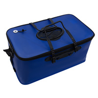 Boîte de rangement pliable et épaissie en EVA 20-25L, étanche, pour poissons vivants, multifonctionnelle, portable, pour la pêche