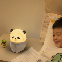 Lampe de nuit LED en silicone mignonne pour enfants, douce au toucher, à intensité variable, idée cadeau