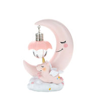 Charme créatif de carillon de vent de licorne, lumière nocturne créative, décoration de chambre, cadeau d'anniversaire de coeur de fille, pratique