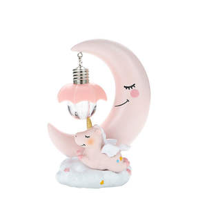 Charme créatif de carillon de vent de <span class=keywords><strong>licorne</strong></span>, lumière nocturne créative, décoration de <span class=keywords><strong>chambre</strong></span>, cadeau d'anniversaire de coeur de fille, pratique - Product Image 5